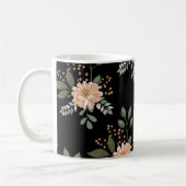 Floral Pattern Coffee Mok (Links)