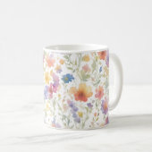 Floral Pattern Coffee Mok voor vrienden (Voorkant rechts)