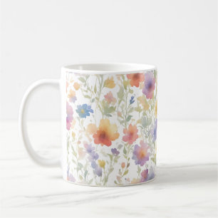 Floral Pattern Coffee Mok voor vrienden