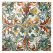 Floral Pattern Decoratieve Tegels Tegeltje (Voorkant)