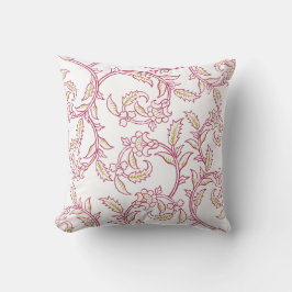 Floral Pattern Decorative Pillow – Elegant Botanic Kussen
