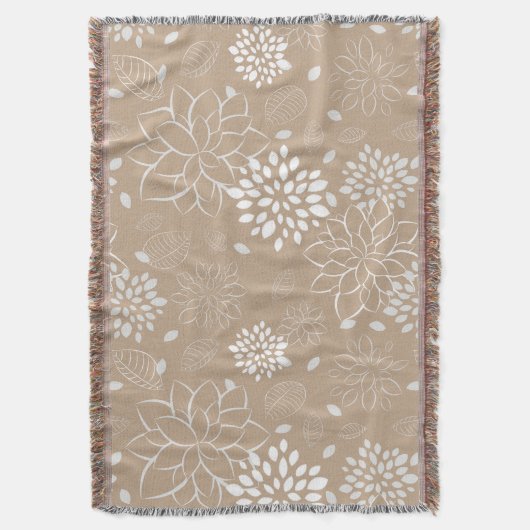 Floral Pattern Deken (Voorkant Verticaal)