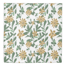 Floral Pattern Design 278 Green Oranje