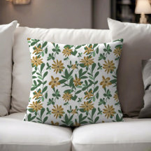 Floral Pattern Design 278 Green Oranje