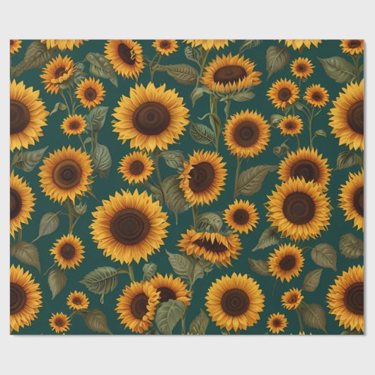 Floral Pattern Design Cadeaupapier (Vlak)