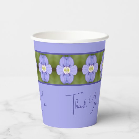 Floral Pattern Designer Papieren Bekers (Achterkant)