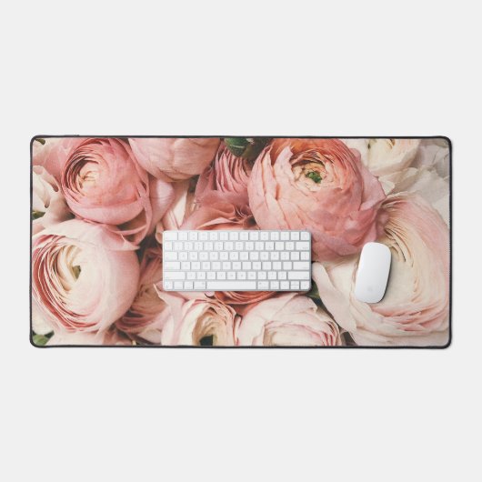 Floral Pattern Desk Mat (Keyboard & Muis)