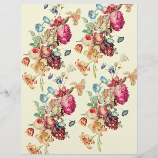  Floral Pattern DIY Enveloppen Liner Flyer (Voorkant)