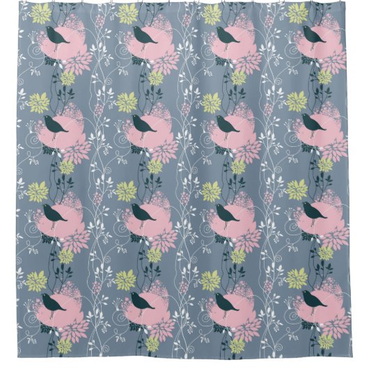 Floral Pattern Douchegordijn (Voorkant)