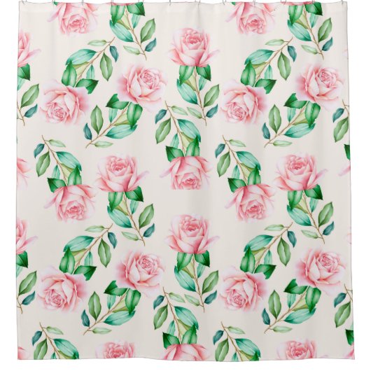 Floral Pattern Douchegordijn (Voorkant)