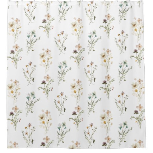 Floral Pattern Douchegordijn (Voorkant)