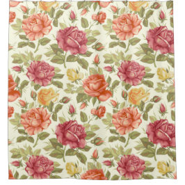 Floral Pattern Douchegordijn