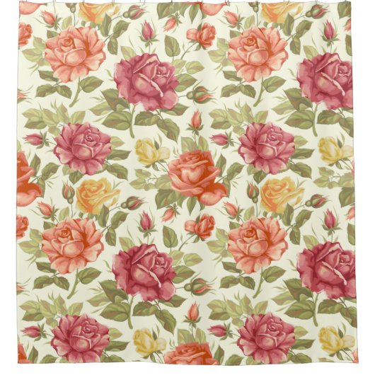 Floral Pattern Douchegordijn (Voorkant)