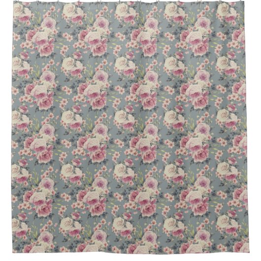 Floral Pattern Douchegordijn (Voorkant)