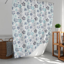 Floral Pattern Douchegordijn