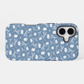 Floral Pattern Elegant Pop iPhone 16 Hoesje (Achterkant horizontaal)