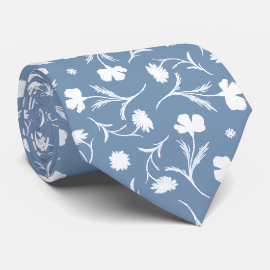 Floral Pattern Elegant Pop Stropdas (Opgerold)