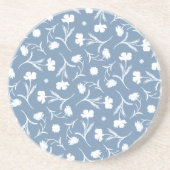 Floral Pattern Elegant Pop Zandsteen Onderzetter (Voorkant)
