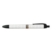 Floral Pattern en Butterfly Zwarte Inkt Pen (Bovenkant)