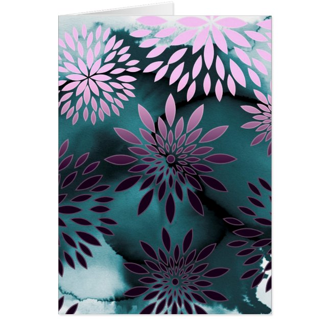 Floral Pattern en Waterverf Abstract schilderen (Voorkant)