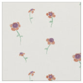 Floral Pattern Fabric Stof (Close Up)