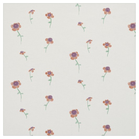 Floral Pattern Fabric Stof (Swatch)