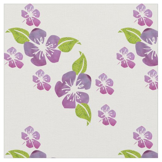 Floral Pattern Fabric Stof (Close Up)