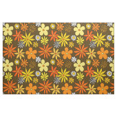 Floral Pattern Fabric uit de jaren zeventig Stof (Yard (91,4 cm))