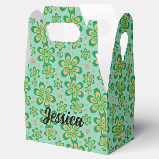 Floral Pattern - Favor Box Bedankdoosjes (Geopend)