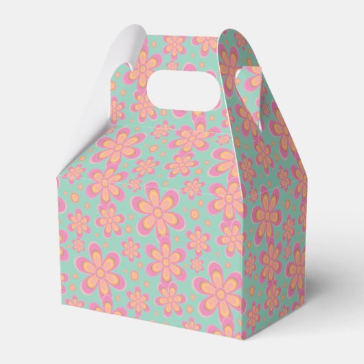 Floral Pattern - Favor Box Bedankdoosjes (Achterkant)