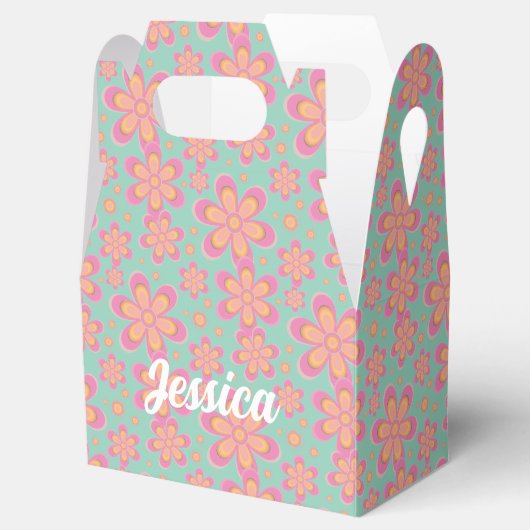 Floral Pattern - Favor Box Bedankdoosjes (Geopend)