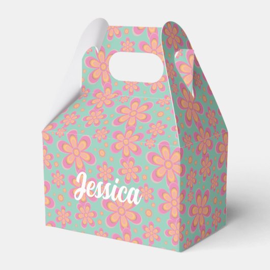 Floral Pattern - Favor Box Bedankdoosjes (Voorkant Zijde)