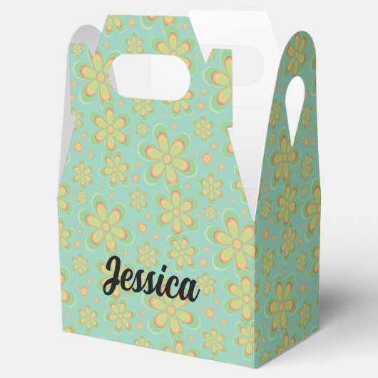 Floral Pattern - Favor Box Bedankdoosjes (Geopend)