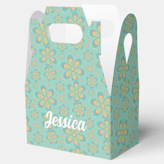 Floral Pattern - Favor Box Bedankdoosjes (Geopend)