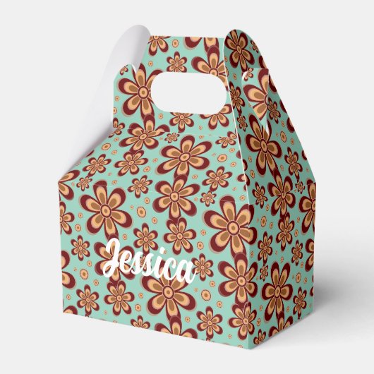 Floral Pattern - Favor Box Bedankdoosjes (Voorkant Zijde)