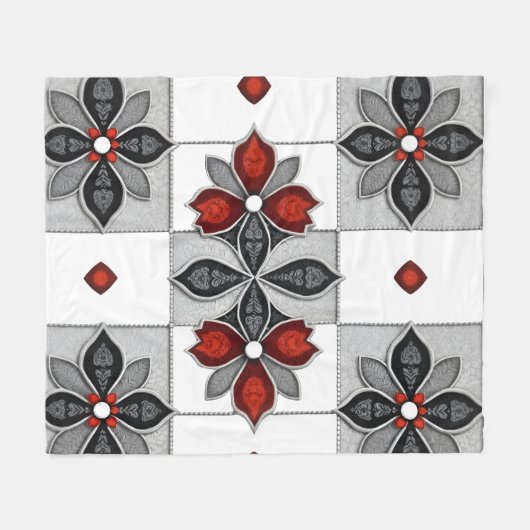 Floral Pattern Fleece (Voorkant (Horizontaal))