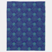 Floral Pattern Fleece Blanket Deken (Voorkant)