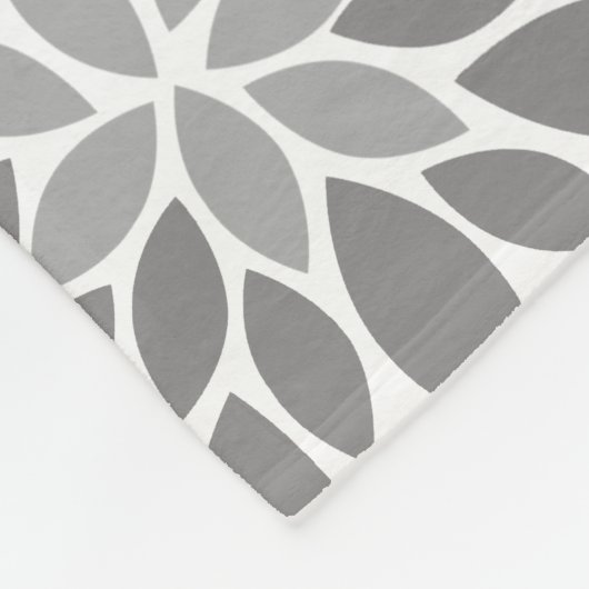 Floral Pattern Fleece Deken (Hoek)