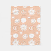 Floral Pattern Fleece Deken (Voorkant)