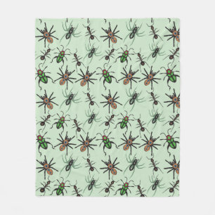 Floral Pattern Fleece Deken