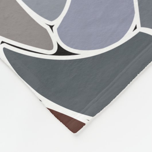 Floral Pattern Fleece Deken (Hoek)