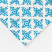 Floral Pattern Fleece Deken (Hoek)