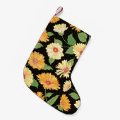 Floral pattern. Flower marigold seamless backgroun Kleine Kerstsok (Voorkant (Hangend))