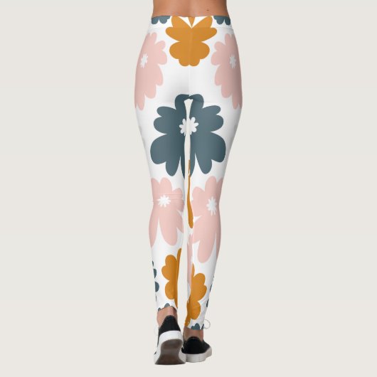 Floral Pattern Flowers Leggings (Achterkant)