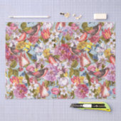 Floral Pattern Foliage Birds Butterflies Peony Tissuepapier (Craft)