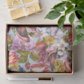 Floral Pattern Foliage Birds Butterflies Peony Tissuepapier (Geschenk)