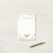 Floral pattern | Gepersonaliseerd Post-it® Notes (Op bureau)