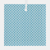 Floral Pattern Glas Ornament (Achterkant)