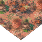 Floral Pattern Gold bijen Oranje bruin Tafelkleed (Gekanteld)