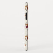 Floral Pattern Gold Grey Maroon Ditsy Case-Mate iPhone Case (Achterkant/rechts)